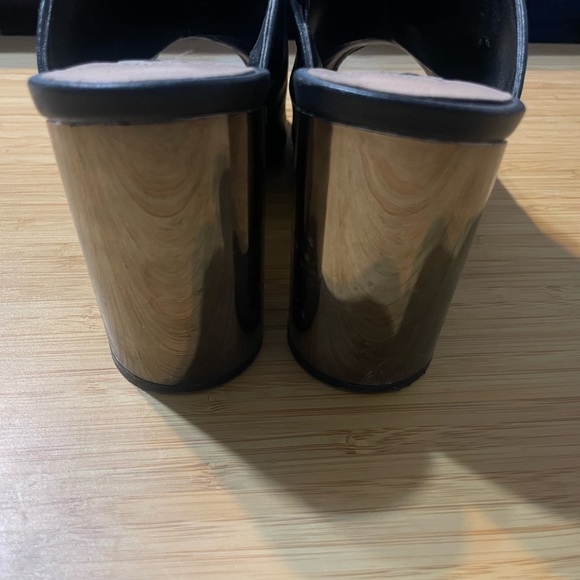 Mules - Black with chrome heel - Picture 3 of 4